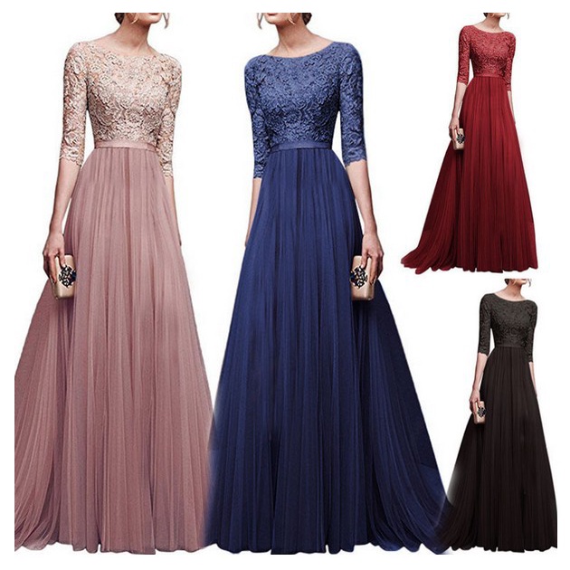 Chiffon full length on sale dress