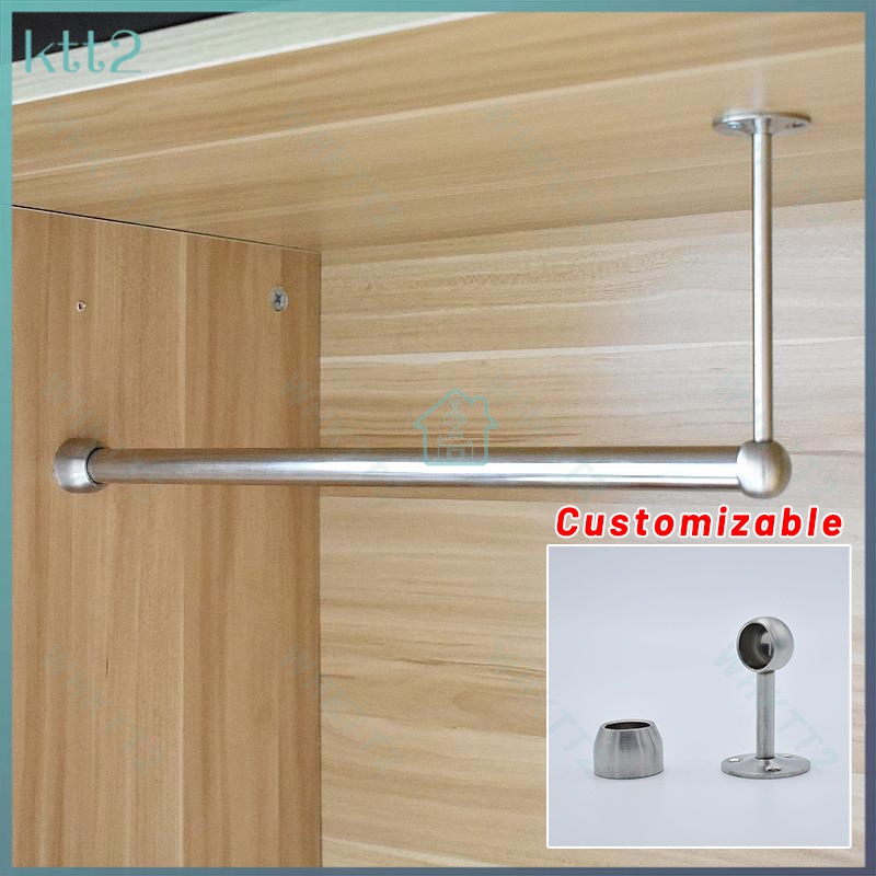 Wardrobe clothes rod stainless steel clothes drying rod custom 19 tube ...