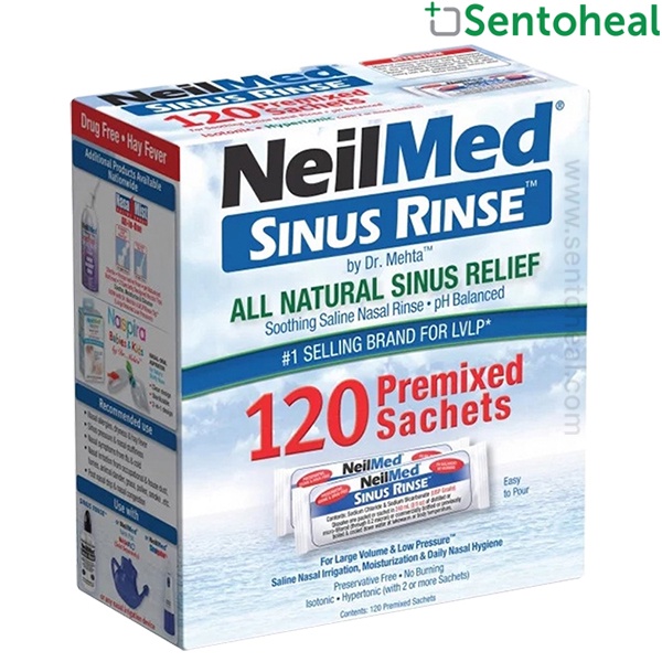 Neilmed Sinus Rinse Adult Premixed Sachets - Nasal Wash/ Kids/ Drying ...