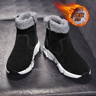 Women's Snow Boots, New Winter 2023 Warm Short Tube Thick-soled Plus Velvet  Waterproof Shoes, Casual Students Loafers