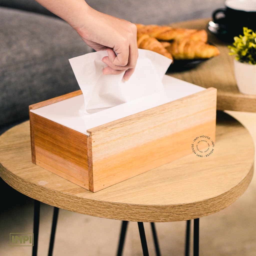 INPI - Minimalist Wooden Tissue Box Tissue Box | Shopee Singapore