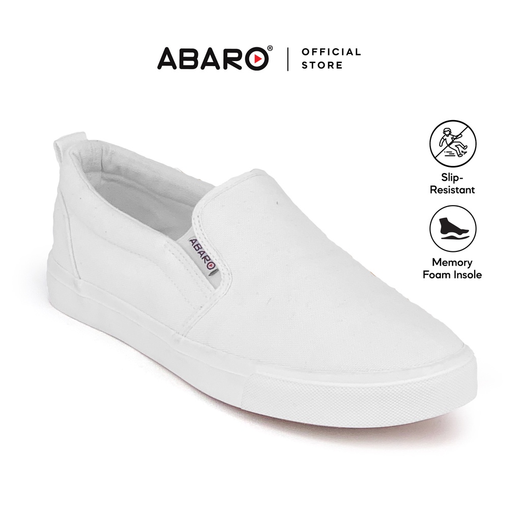 White slip on hot sale shoes mens