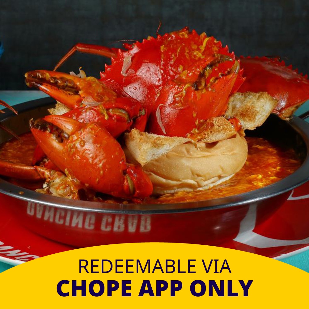 Dancing Crab SGD50/100 voucher seafood at Harbourfront Vivocity