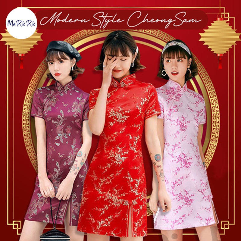 (SG InStock) 2025 Modern Style CheongSam (Qipao. CNY. Traditional. Dress. Elegant) CSM