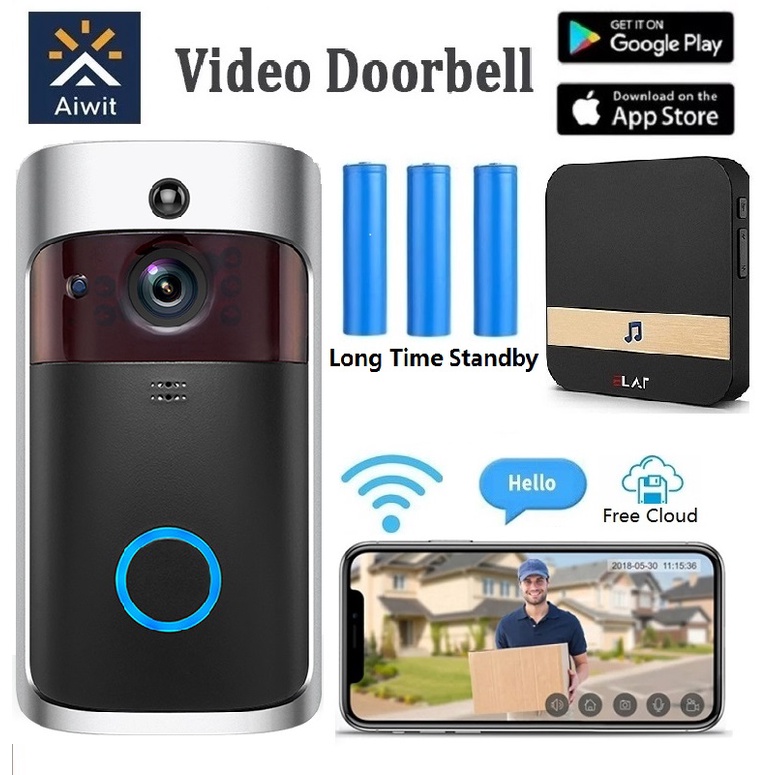 EKEN V5 Smart Video Doorbell WiFi Camera Visual With Chime