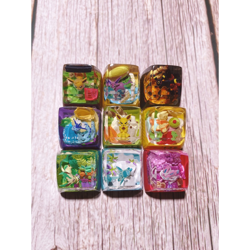 [133 - Eevee] pokemon resin Keycap - mechanical keyboard buttons ...