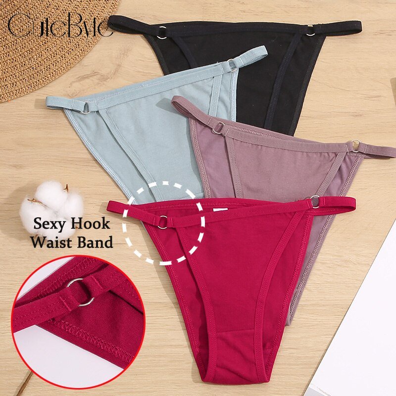 Cute Byte Bikini Style Cotton Panties Sexy Lingerie Designer Low Waist Women Underwear Female 5442