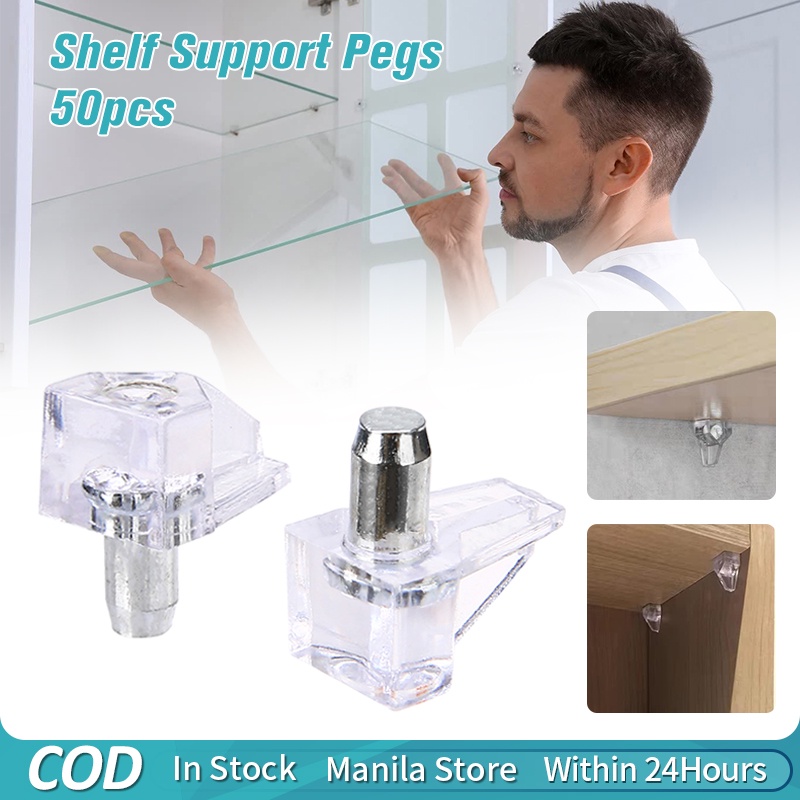 5mm Shelf Support Peg,50pcs Support Cabinet Shelf Pins,Clear