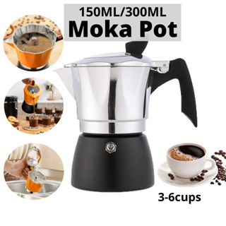 Latte Mocha Coffee Machine Italian Mocha Espresso Coffee Pot Percolator  Stovetop Coffee Machine 150ml