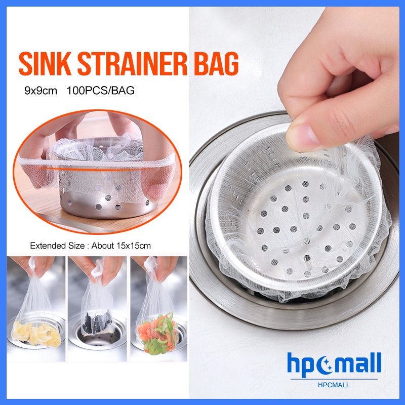 100pcs Kitchen Sink Net Kitchen Sink Drain Filter Strainer Net
