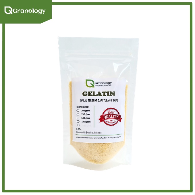 Premium Imported Halal Gelatin Powder (100 Grams) by Granology Shopee