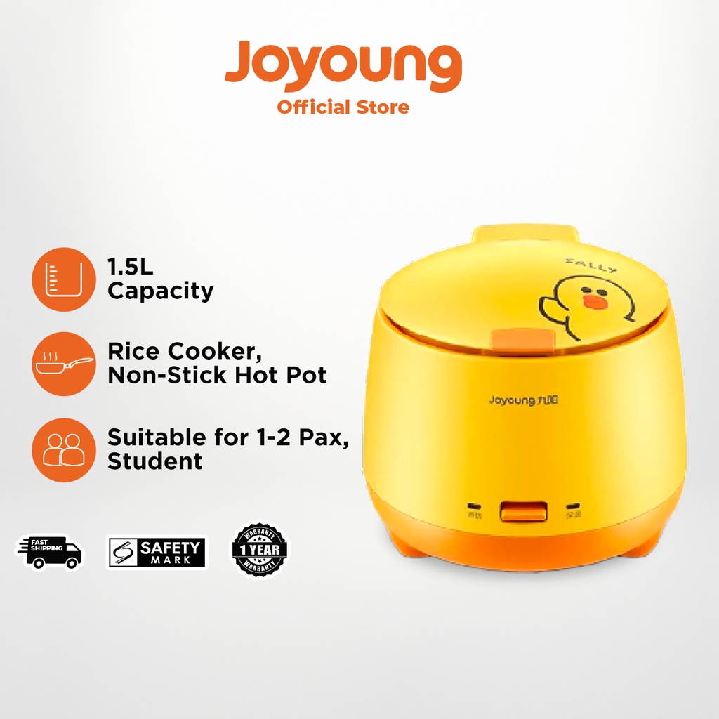 Joyoung 2 In 1 Portable Hot Pot Rice Cooker Multifunctional Cute (1.5L