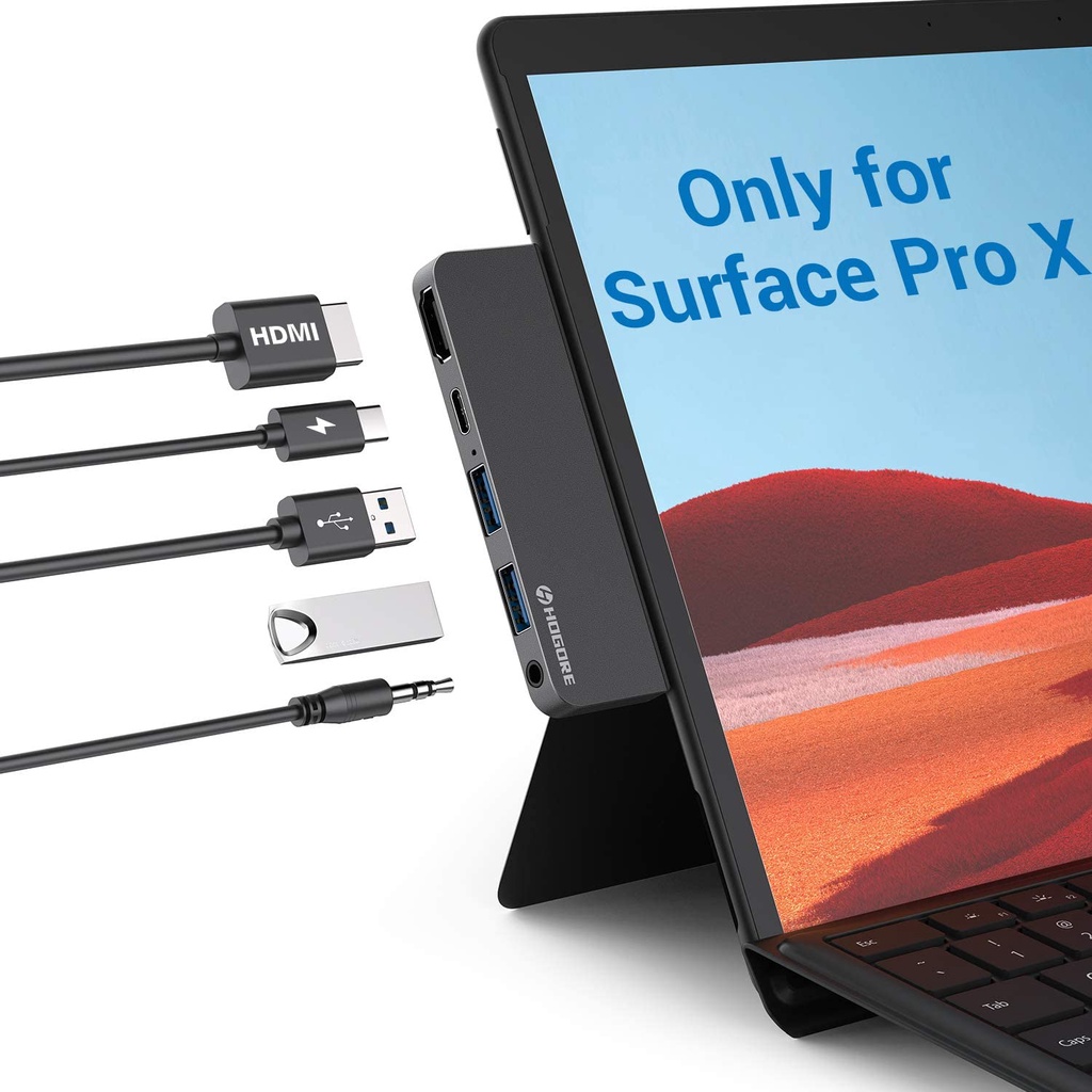 Surface Pro 9/Pro X USB C Hub Surface Pro X Adapter Dock with 4K HDMI ...