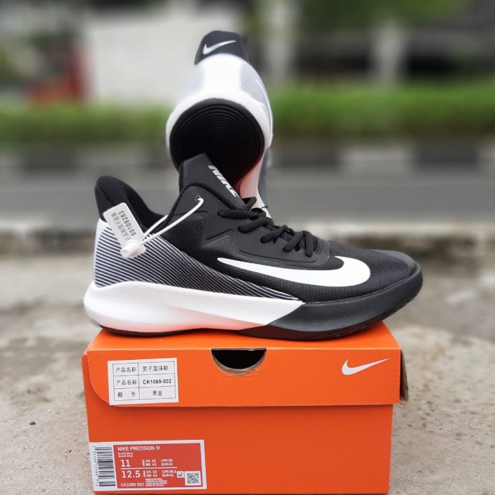 PRIA Nike Precision 4 Black White Premium Men s Basketball Shoes Best Seller Shopee Singapore