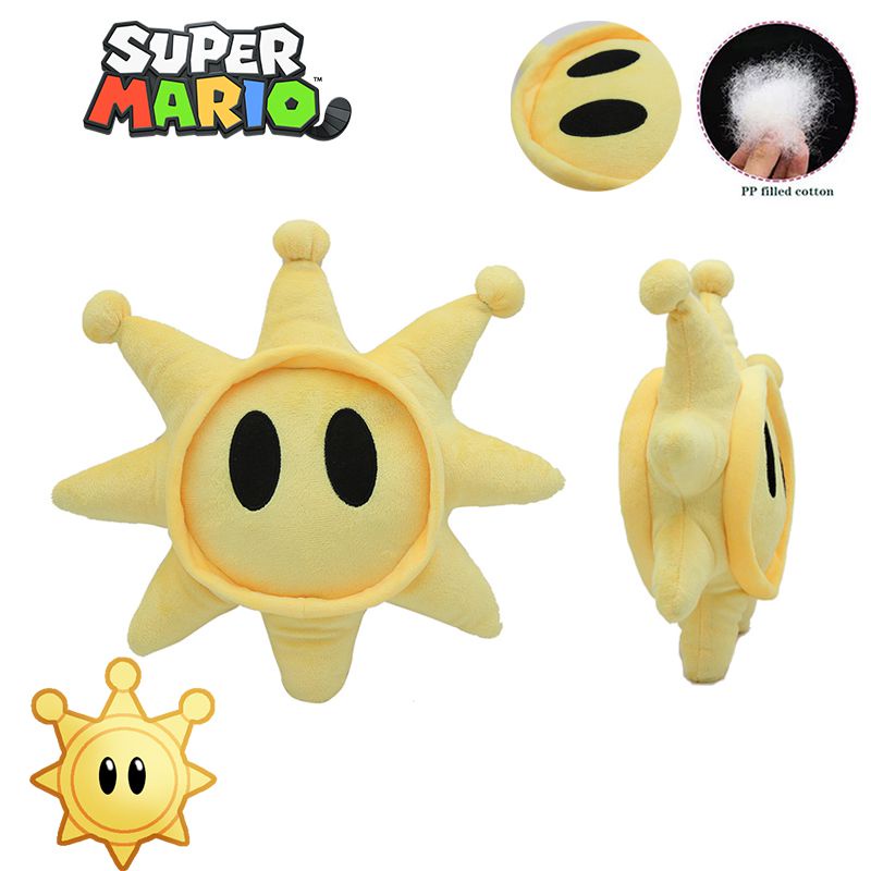 Luxurious Super Mario Shine Sprite Plush Toy Soft Stuffed Hug Doll Kids ...