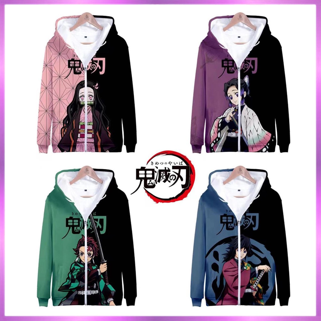 Demon Slayer jacket nezuko coat shinobu tanjiro thin velvet | Shopee ...