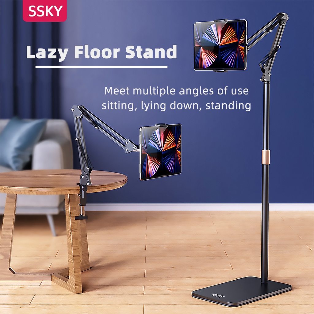 SSKY小天,L10 Lazy Floor Tablet Phone Stand Holder Bedside,Multi-angle adjustable,phone live rack bracket