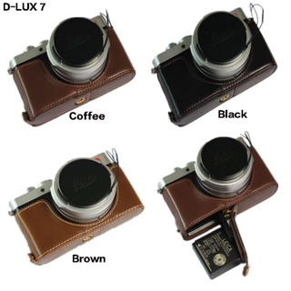 handwork Photo Camera Genuine leather cowhide Bag Body BOX Case For leica D-Lux7  D-LUX109 handgrip Protective sleeve box base