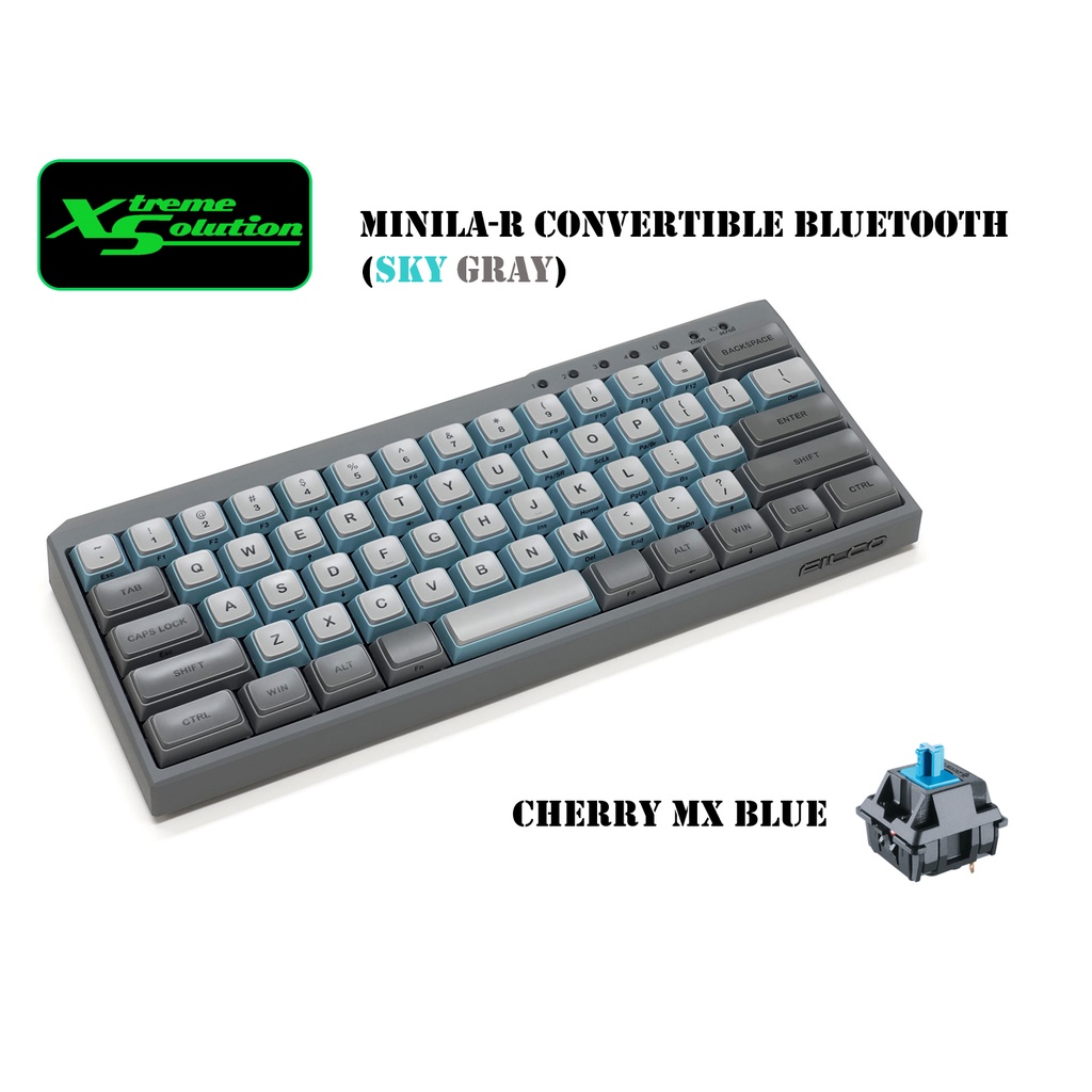 Filco Minila-R Convertible Sky Grey Edition - Wireless Bluetooth