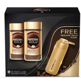 Nescafe Gold 200g x1 ALTA RICA 100g or Black Thermos Flask