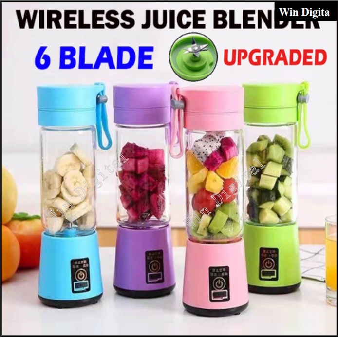 Portable Juicy Blender 4Blade Electric Fruit Extractor Juice Blender