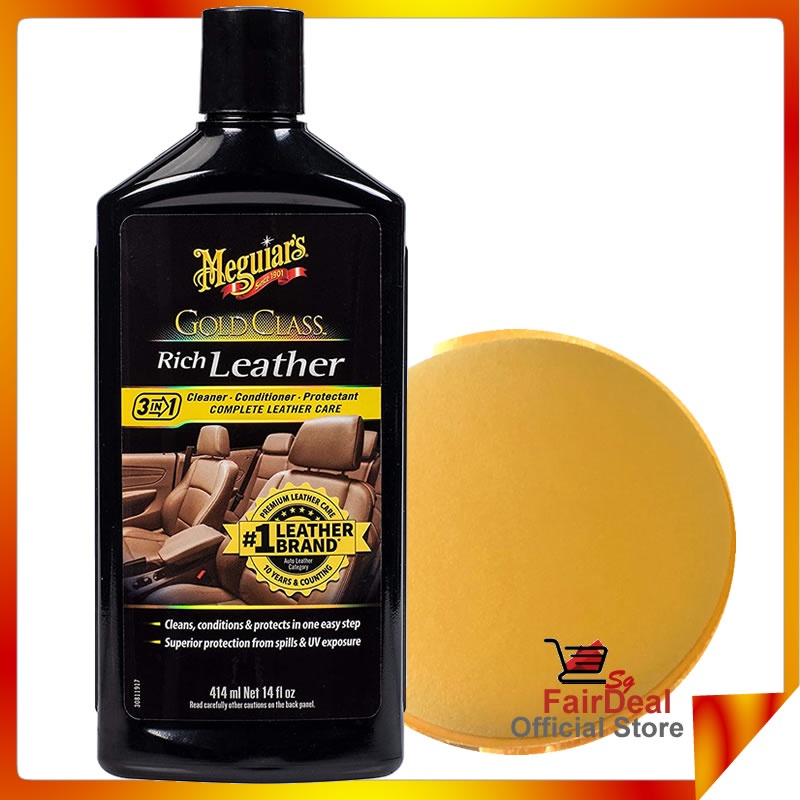 Meguiar's Gold Class Leather Cleaner & Conditioner G7214 and 1pc