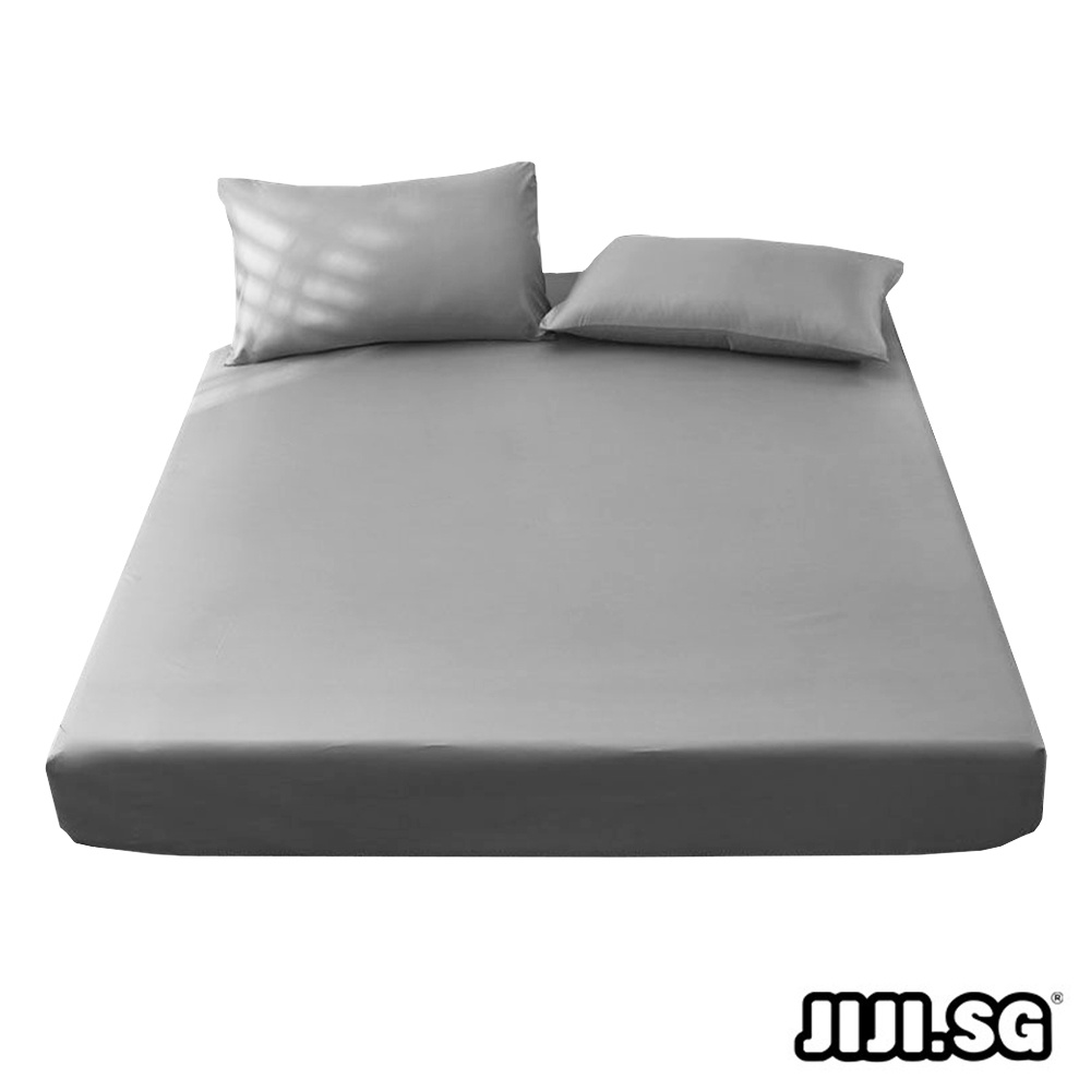 (JIJI SG) JAEL Plain Bedsheet Mattress Protector / Bedsheet / Single