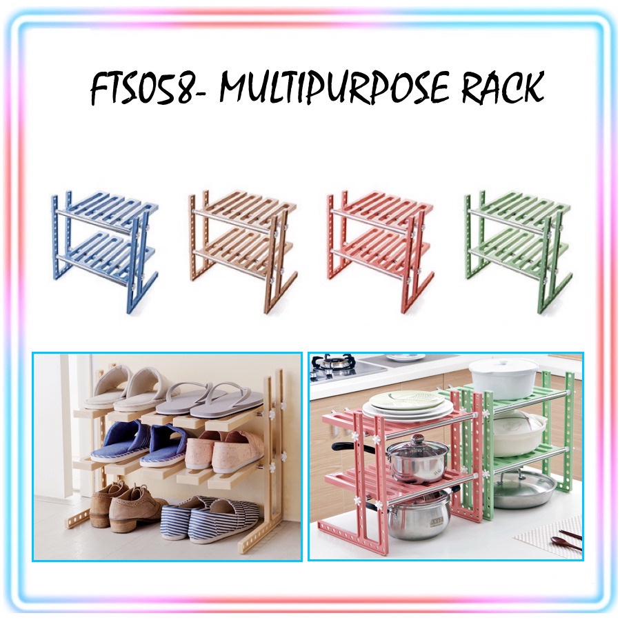 Nicedeal FTS058 Multipurpose Rack 2-Tier Under Sink Space Saving ...