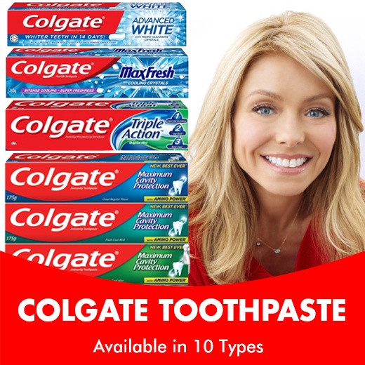 Colgate Toothpaste Triple Action Max Fresh Colgate Advanced White