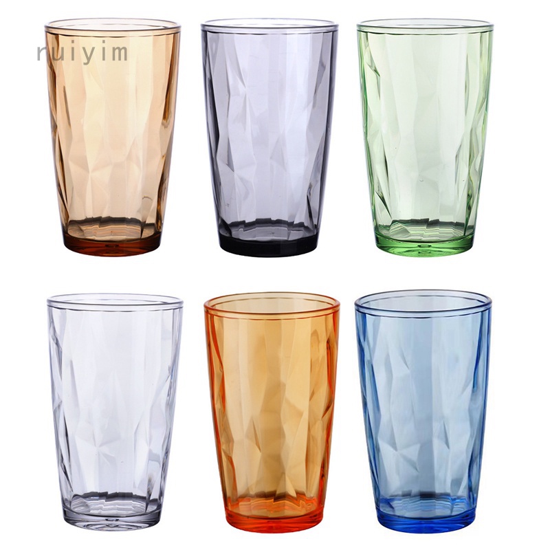 Acrylic Drinking Cups Water Cup Juice Glasses For Beer Tea Transparent ...