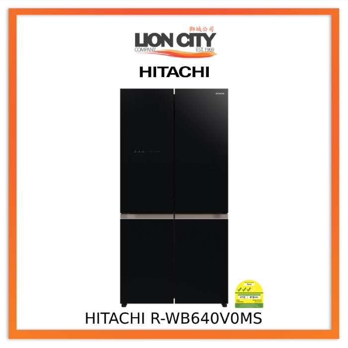HITACHI RWB640V0MS GBK French Bottom Freezer Deluxe 569L Shopee