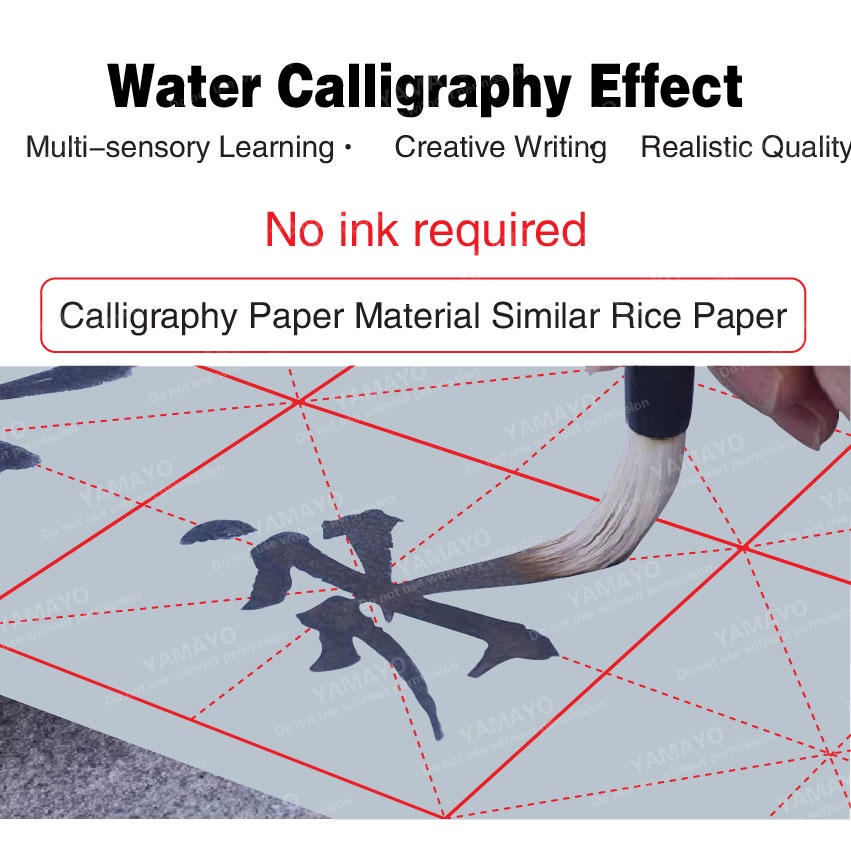 Paper Chinese Calligraphy Rice Xuan Sumi Painting Drawing Practice Writing Ink  Tracing Blank Art Set Water Grids 
