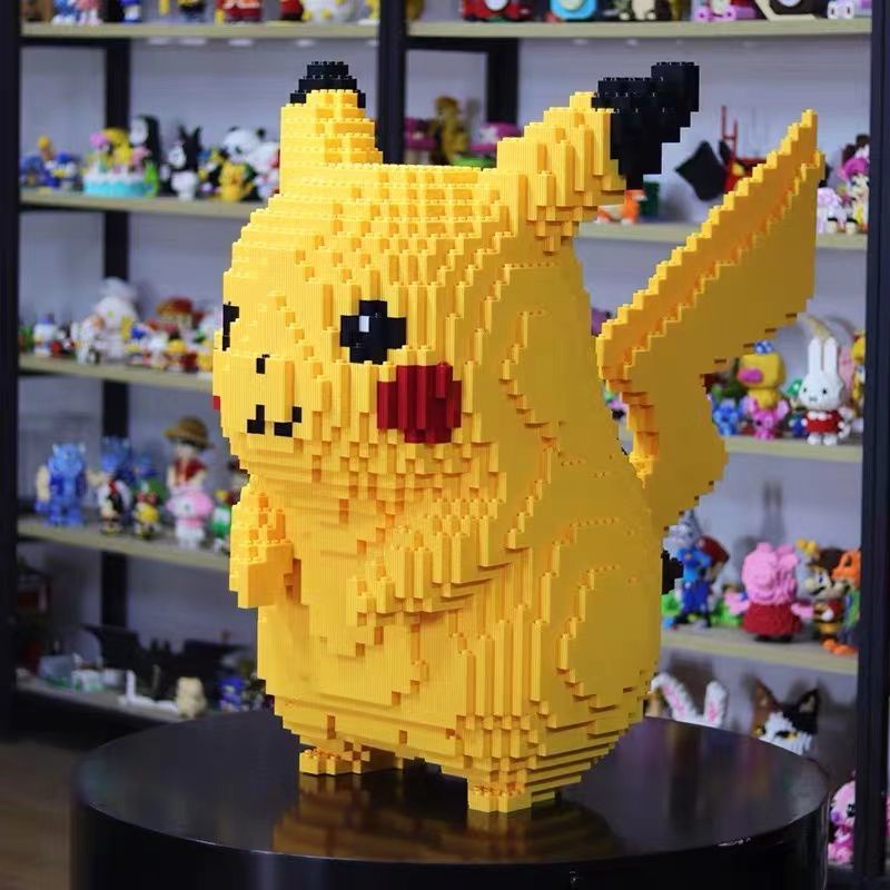 Compatible With Lego Oversized Pikachu High Difficulty Building Blocks ...