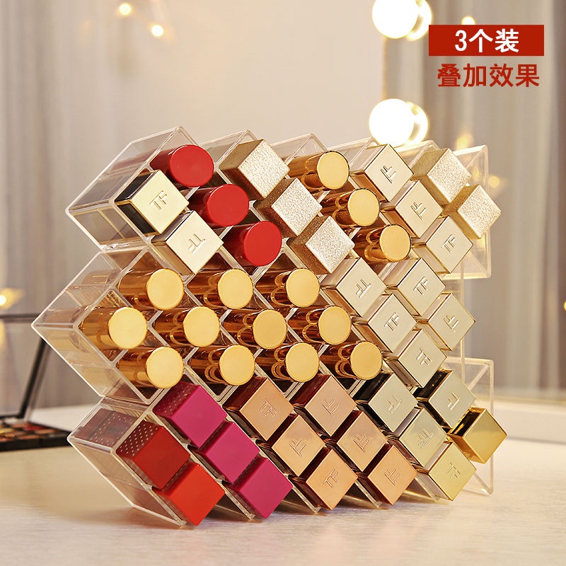 lipstick organiser Storage Box ins MultiGrid Influencer Acrylic