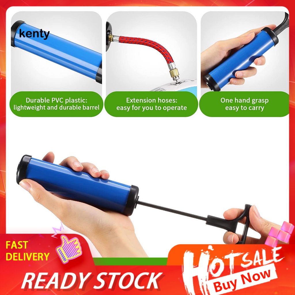 kT 1 Set Effective Air Ball Pump for Exercise Basketball Football Hand
