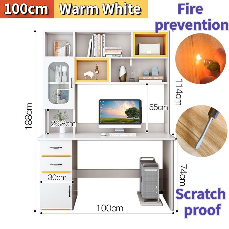 [Formaldehyde free] Study table office table computer table with drawer