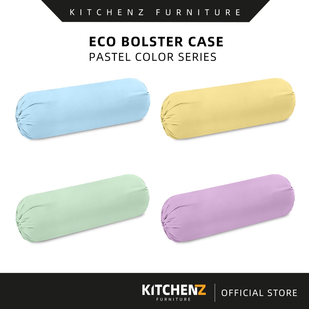 Kun Sabah Pastel Color Series Premium Microfibre Bolster Case/Hug Pillowcase (35cm X 105cm