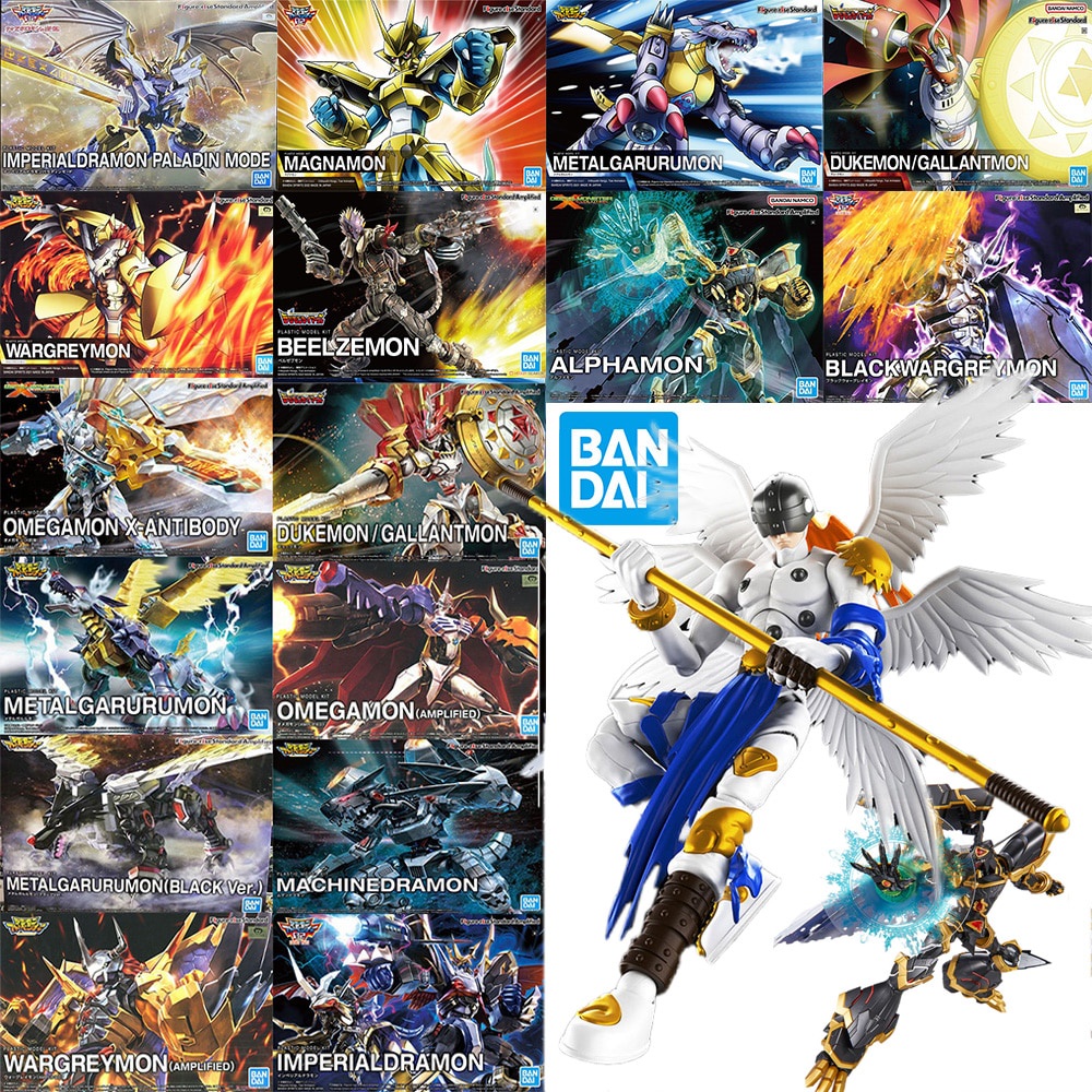 In Stock Bandai Digimon Adventure Angemon Alphamon War Greymon Omegamon Beelzebumon Garurumon