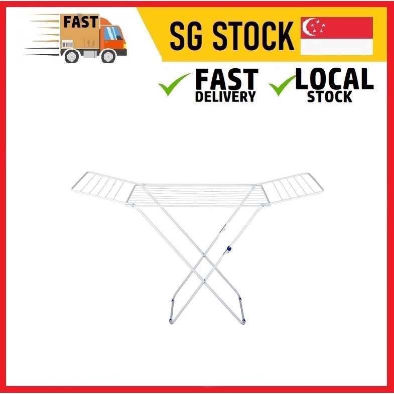 👍CHEAPEST!!!👍Winged Airer Folding Laundry Clothes Dryer Portable Cloth Heat Rack Indoor Shopee