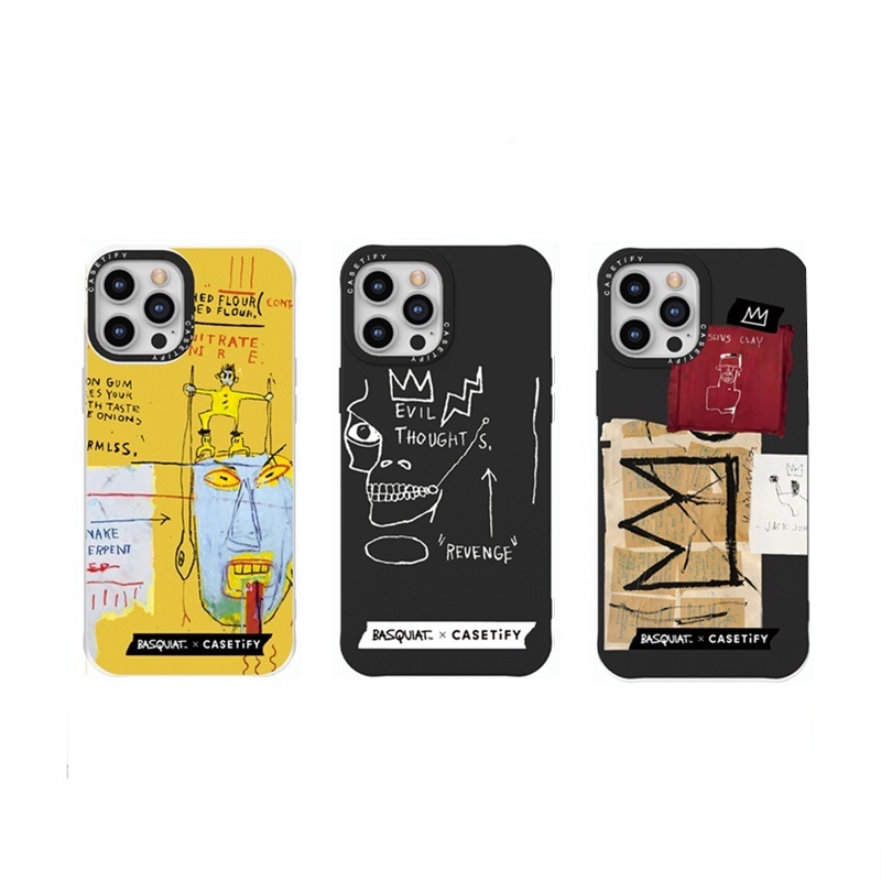 Casetify Basquiat 2022 Art Doodle Silicone TPU Case Cover For iPhone 7