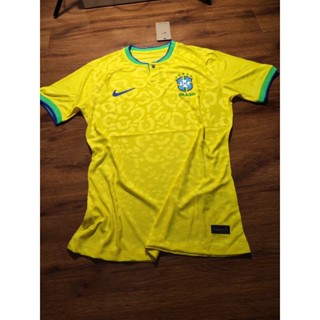 Men's Nike Neymar Jr. Yellow Brazil National Team 2022/23 Home Breathe Stadium Replica Player Jersey Size: Extra Large