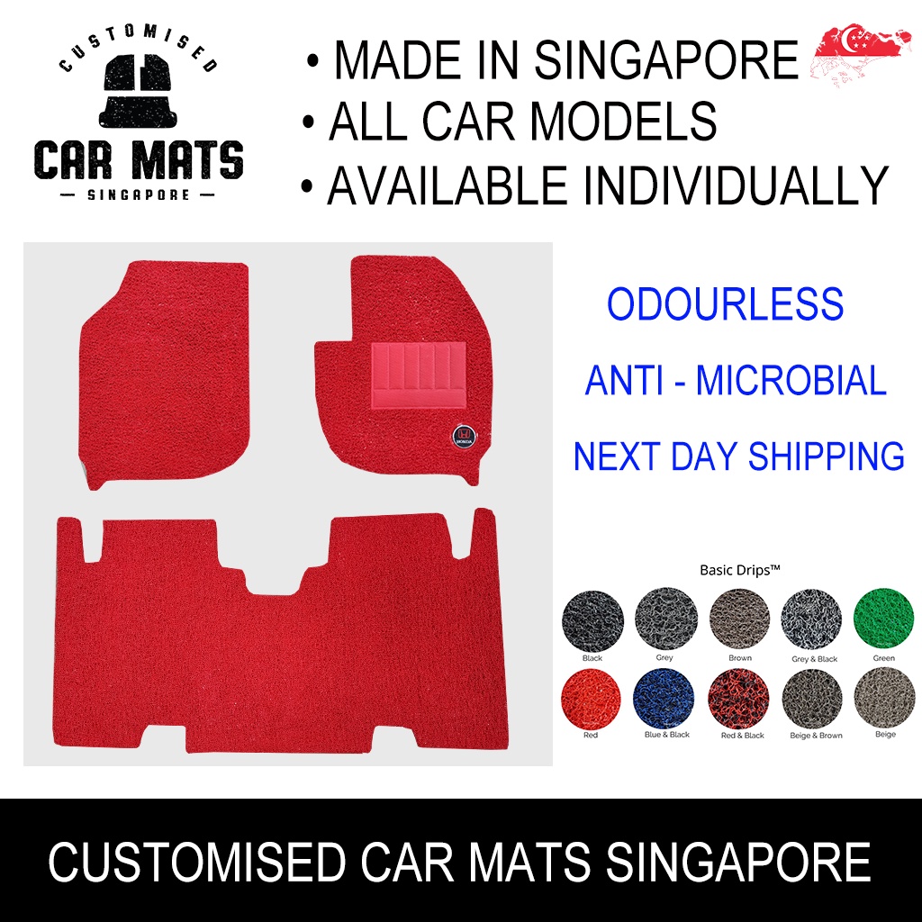 Customised Car Mats for all car model | Basic Drips™ - Manufactured in Singapore.