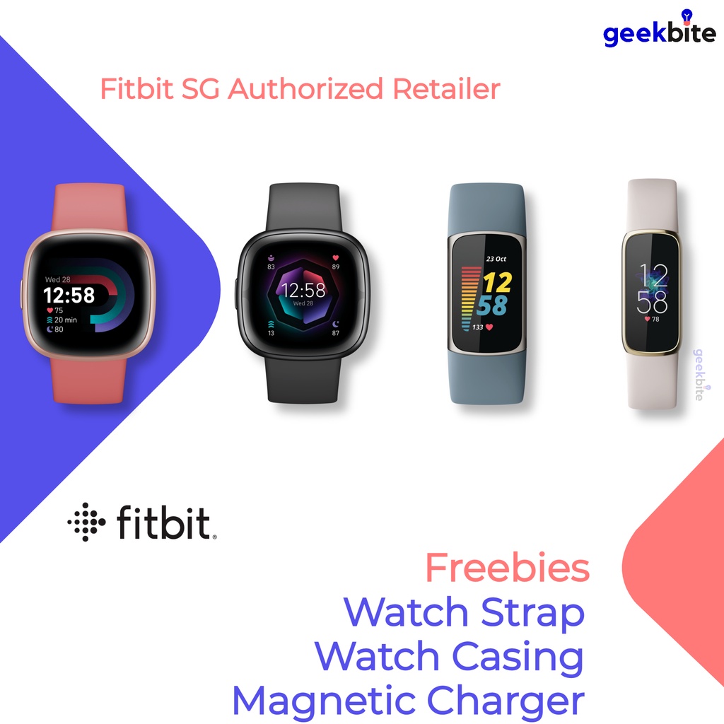 GeekBite Fitbit Sense 2, Versa 4, Charge 6, Luxe, Inspire 3. Fitbit SG