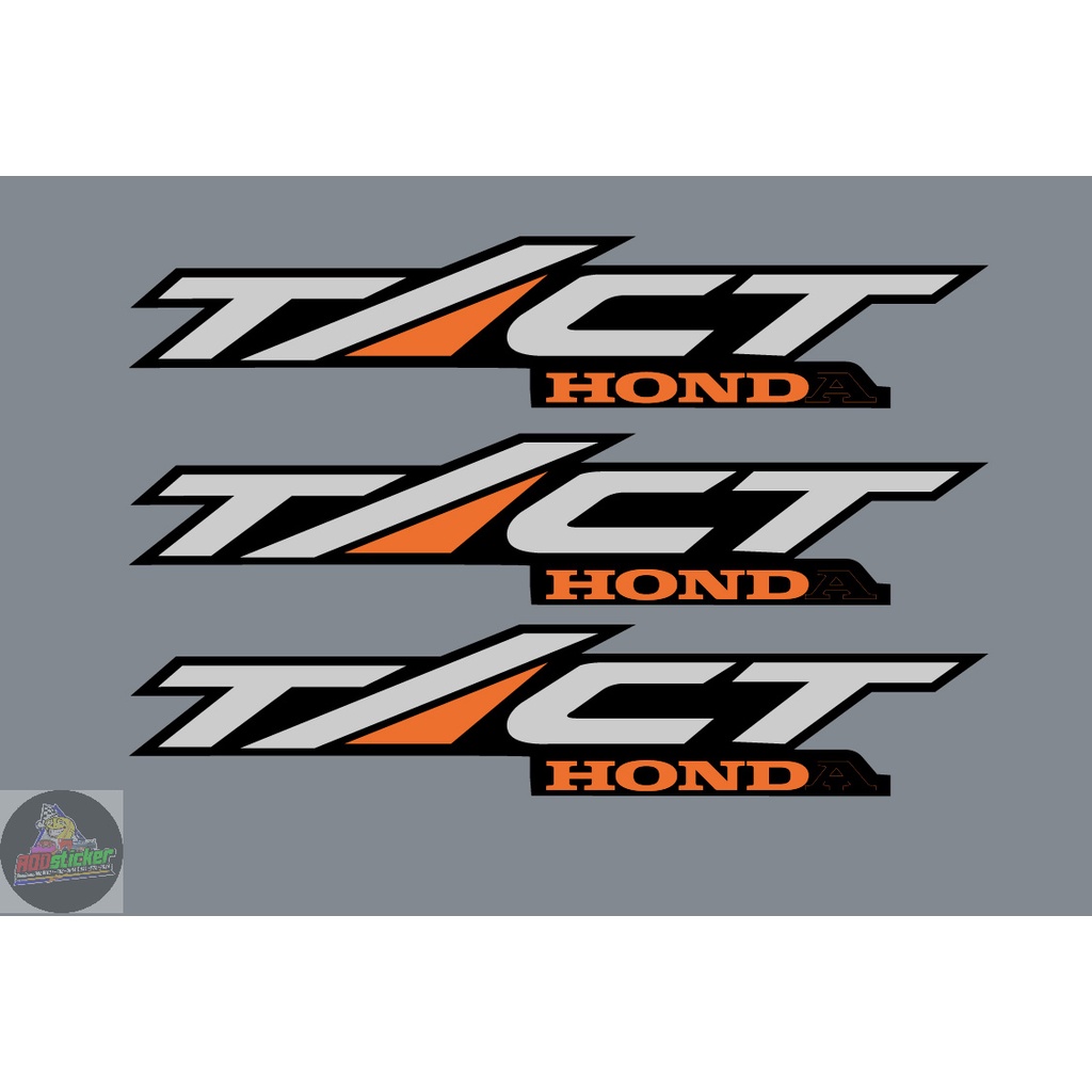 tact honda Sticker 3m Reflective 1 Set 3 Sheets Size 15x3cm | Shopee ...