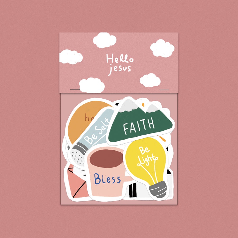 Hello Jesus | Journaling Sticker Sheet | Shopee Singapore