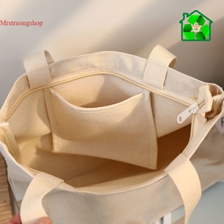 DIY Plain Solid Heavy Large Tote Canvas Bag with Zipper - China Bag and  Tote Bag price