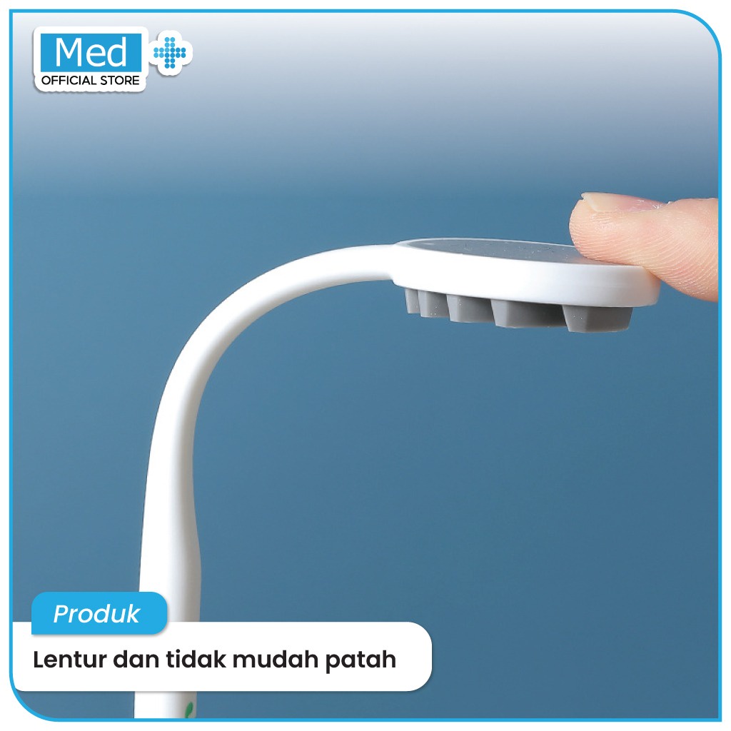 Med+ Sikat Pembersih Lidah / Sikat Perawatan Mulut Menghilangkan Bau Lapisan Lidah - Gambar 4