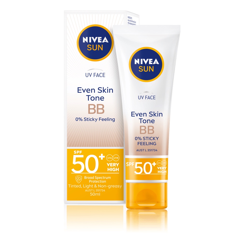 Nivea Sun UV Face Sunscreen BB Cream SPF50 50ml May 2026 Protects