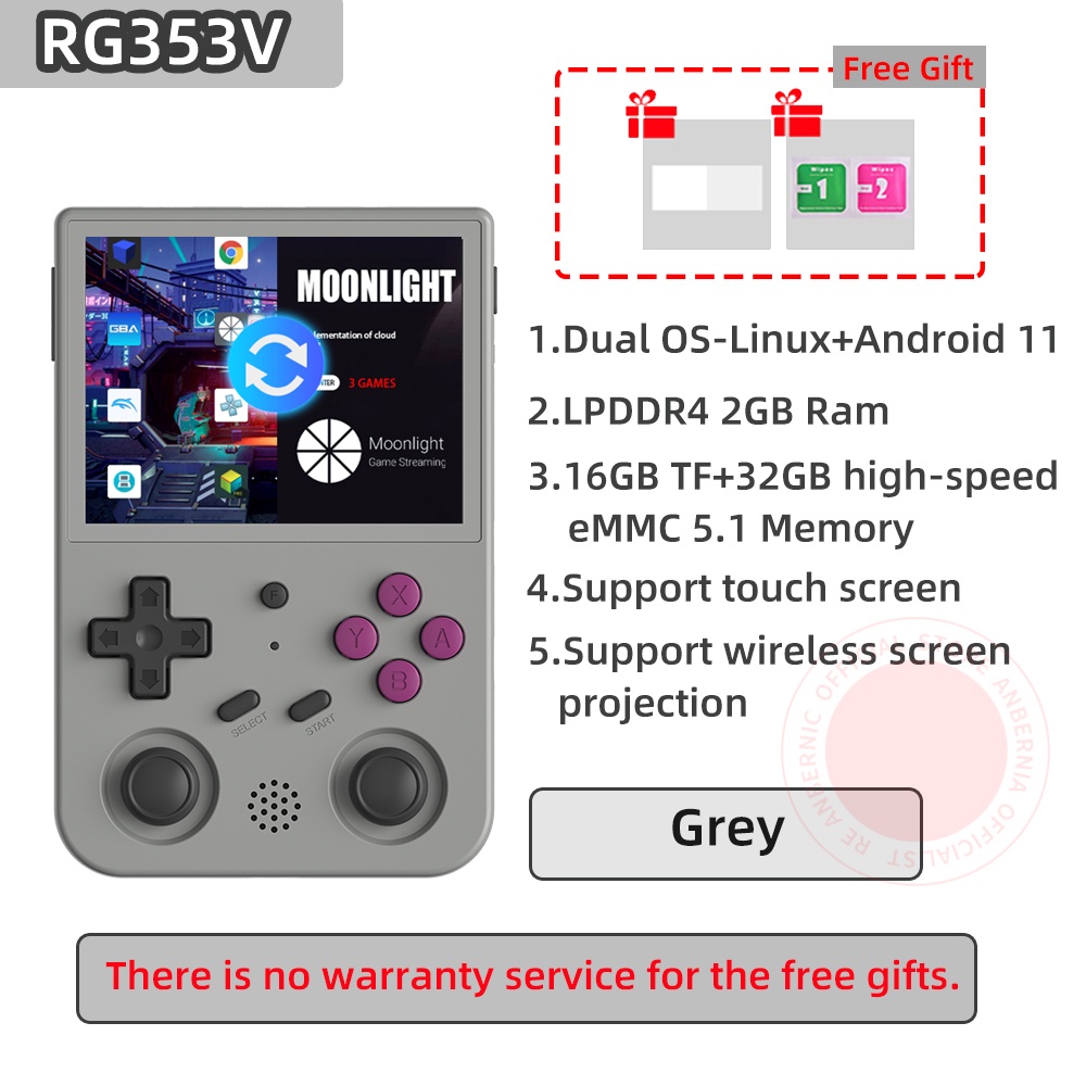 ANBERNIC RG353V 3.5 INCH 640*480 Handheld Game Player Handle