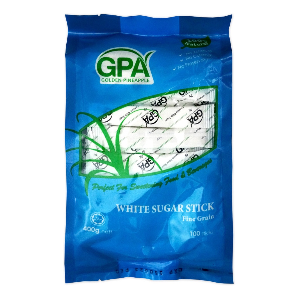 GPA White Sugar Sticks 400g ( 4g x 100s ) Shopee Singapore